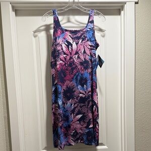 Columbia Pink and Blue Floral Mini Dress